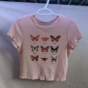 AWAKE Butterfly Crop Top